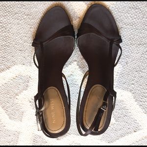 Nine West Chocolate Brown Sandal Heels